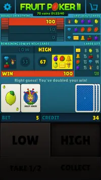 Fruit Poker II Screen Shot 3