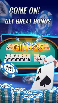 Gin Rummy Online -Poker texas Screen Shot 0