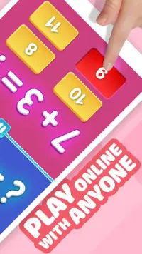 Two players math games online Screen Shot 1