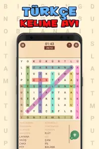 Turkish! Word Search Screen Shot 1