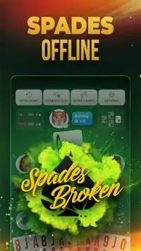 Spades Offline - Card Game Screen Shot 4