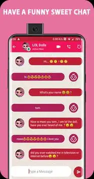 dolls video call, chat simulator and game for lol Screen Shot 3