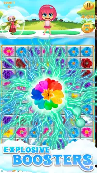 flowers blast super - flower games Screen Shot 0