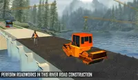 River Bridge Road Construction; Tower Crane Sim Screen Shot 4