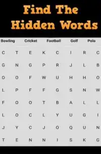 Hidden Words Search Puzzle Screen Shot 0