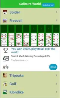 Solitaire World Screen Shot 2