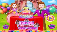 परी गुड़िया केक निर्माता  केक खाना बनाना Screen Shot 0