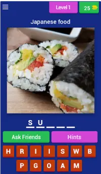Japanese Foodie Quiz (Food Game) Screen Shot 0