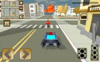 Blocky Hover Car: City Heroes Screen Shot 2