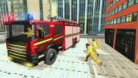 911 Fire Rescue Truck Driver Simulator 2020 Screen Shot 0