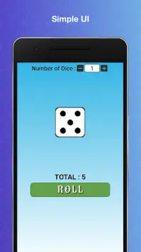Dice Roller : 6-sided dice at your fingertips Screen Shot 0