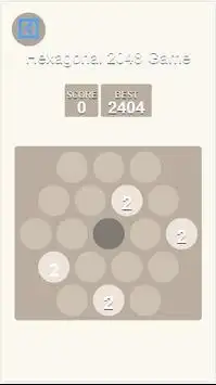 Hexagonal 2048 Screen Shot 1