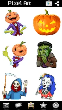 Pixel Art Halloween Color By Number Screen Shot 4