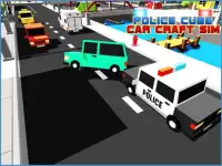 Police Cube Car Craft Sims 3D Screen Shot 8