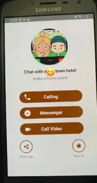 miga town hotel Fake Call vedio and chat Screen Shot 0