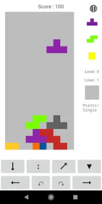 Classic Tetris Game Screen Shot 0
