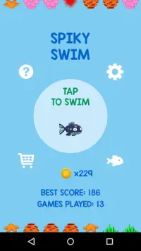 Spiky Swim Screen Shot 0