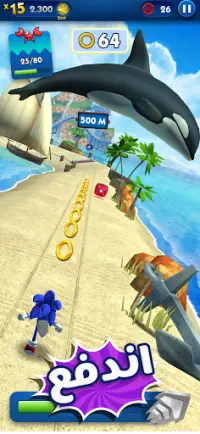 Sonic Dash - لعبة الجري Screen Shot 1