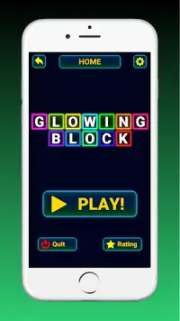 Glow Block Puzzle! Color Block Game Screen Shot 0