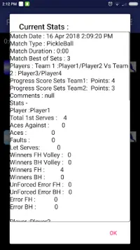 PickleBall Match Stats, Scorer Free Screen Shot 6