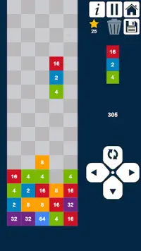 2048 Drop n Merge Numbers: Match 3 Columns Puzzle Screen Shot 9