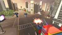 Flying Robot Truck Transform : Truck Robot War 3d Screen Shot 1