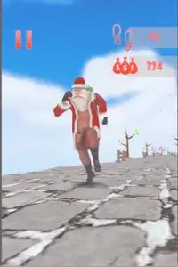 Santa Sky Dance Runner : Christmas Rush Screen Shot 1