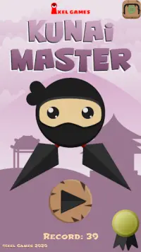 Kunai Master (Maestro Ninja) Screen Shot 0