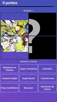 Quiz e jogo de Anime: Adivinhe por Fotos Screen Shot 5