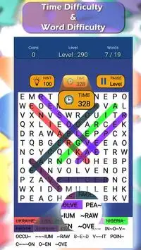 Word Search Puzzle Game - Endless word search game Screen Shot 2