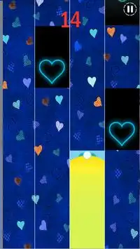 Blue Heart Piano Tiles Screen Shot 1