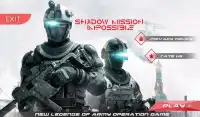 Shadow Mission Impossible -mejores juegos de tiros Screen Shot 0