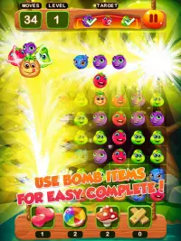 Fruits écraser mania match 3 casse-tête Screen Shot 8