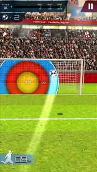 Mistrzostwa w piłce nożnej-rzut wolnyy Screen Shot 4