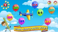 Kids Math Educational Fun- Balloon Pop Free Games Screen Shot 5