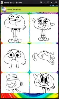 coloring game for gumball-draw Screen Shot 3