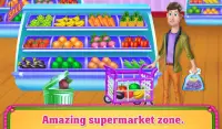 Supermarket Shopping Cashier - Fun Kids Girl Games Screen Shot 1
