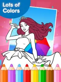 Coloring Games for Barby Screen Shot 2