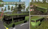 Simulateur de conduite d'autobus de l'armée 2017 Screen Shot 4