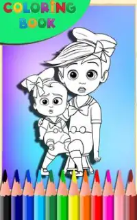 How To Color Baby Boss (coloring game) Screen Shot 3
