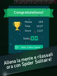 Spider Solitaire - Solitari gratis Screen Shot 15