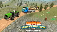 Camion Transport animaux 2018: Offroad Driving Screen Shot 12
