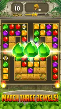 Gem & Jewel Temple: Block Crush Blast Puzzle Games Screen Shot 0