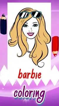 Coloring Game for Barbie Screen Shot 0