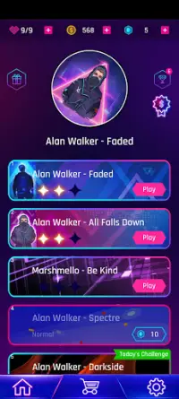 Alan Walker Road: Dancing Ball EDM Tiles Screen Shot 1