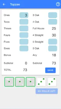 Topzee - Dice Game Screen Shot 1