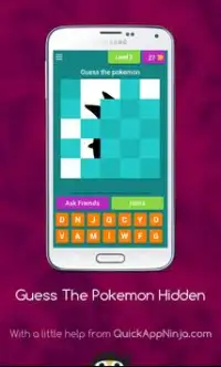 Quiz Guess the Pokemon Hidden Screen Shot 3
