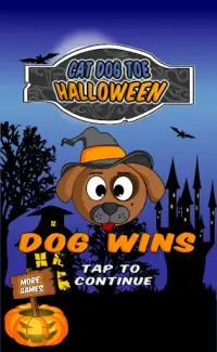 Cat Dog Toe Halloween - 🎃 Tic Tac Toe 🎃 Screen Shot 2