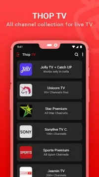 Thoptv Pro - Live Cricket , All TV Channels Guide Screen Shot 2