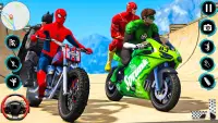 Superhero Bike Stunts 3D Race Screen Shot 21